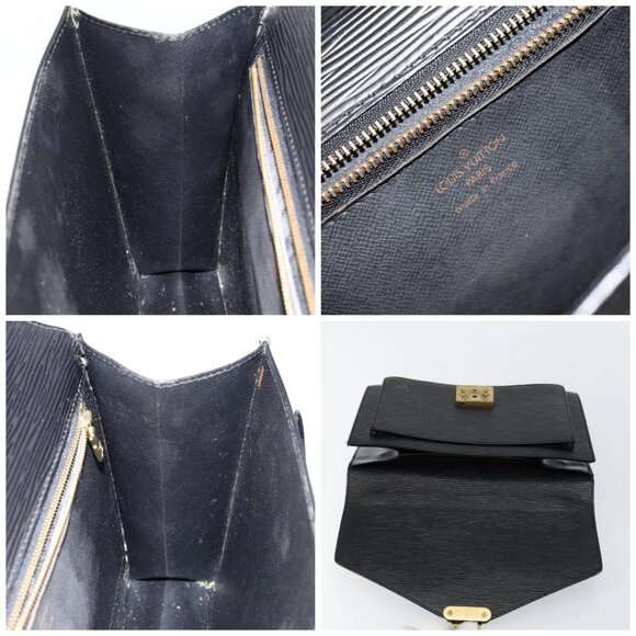 LOUIS VUITTON Epi Monceau 28 Hand Bag Black - Picture 10 of 15